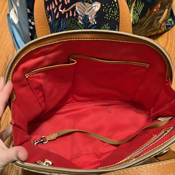 Dooney & Bourke brown quilted satchel - Picture 6 of 9